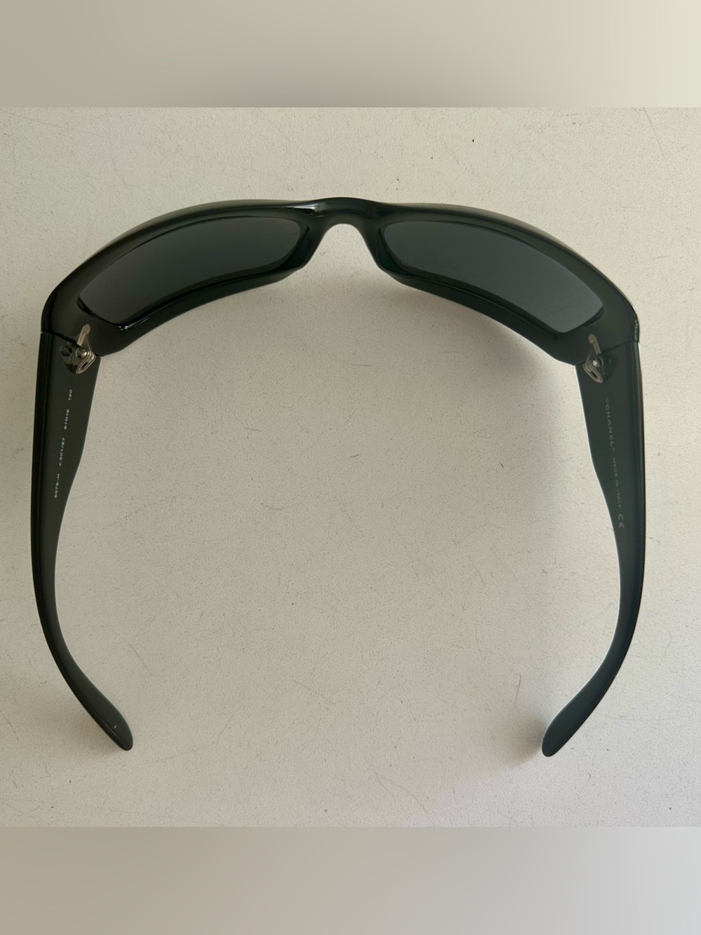 CHANEL Mother of Pearl 5076-H Black Square CC Sunglasses - Box/Case/Cloth AUTH - Picture 6 of 12